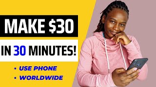 Earn 90 Daily Doing this EASY Online Job on Your PHONE  Worldwide Phone Jobs From Home [upl. by Adnor464]