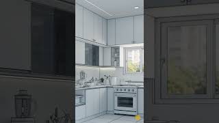 Enscape realistic kitchen render [upl. by Aleunam]