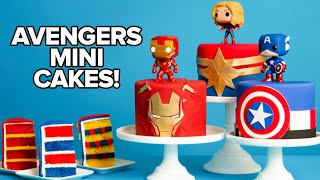 Marvel Avengers Mini Cakes  Endgame Premiere Party  How To Cake It [upl. by Ermeena307]