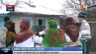 Obiceiuri în ajunul Anului Nou pe stil vechi în Republica Moldova [upl. by Ansaev967]