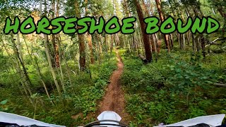 SOLO Canyon Creek Trail 481 up to Horseshoe Creek Trail Colorado DIRT BIKE RIDING [upl. by Yrdua]