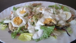 Receta Ensalada Fresca De Pollo Y Salsa De Yogur  Silvana Cocina Y Manualidades [upl. by Eteragram91]