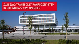 Swisslog TranspoNet Rohrpostsystem in VillingenSchwenningen [upl. by Stahl]