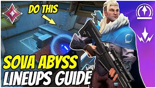 Sova Abyss Lineups  Must Know Tips and tricks Valorant [upl. by Wasserman208]