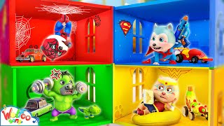 Tantrum Superhero Four Color Playhouse Song  Imagine Kid Song amp Nursery Rhymes  Wolfoo Kids Songs [upl. by Fiona]