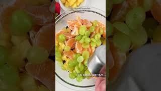 Yummy Yummy Easy Fruit salad with orange dressing ▢ 1 pound strawberries hulled and sliced ▢ 6 [upl. by Illene]