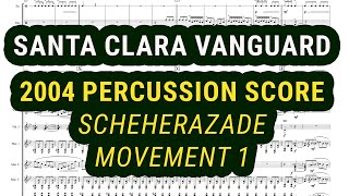 SCV 2004 Percussion Score Scheherazade  Mvt 1 [upl. by Rorry807]