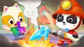 Fire Safety Song  Firefighter Fire Truck for Kids  Nursery Rhymes  Kids Songs  BabyBus [upl. by Mirisola]