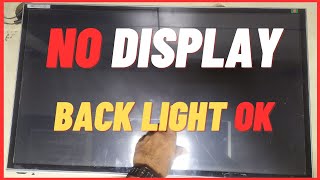 How to repair LED TV no display but back light ok  টিভিতে ছবি আসে না [upl. by Colvert]