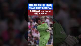 Sehwag say Inzmam is the greatest batsman youtubeshorts cricket cricketplayer sehwag [upl. by Algy884]