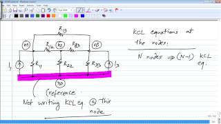 Mod01 Lec06 Circuit analysis Number of KCL and KVL equations in a circuit Nodal analysis [upl. by Cirtap]