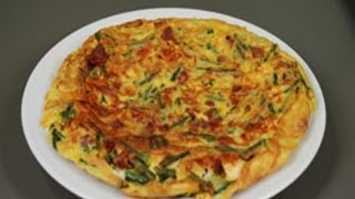 Asparagus omelette  italian recipe [upl. by Anilehcim926]