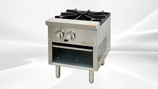 NSF 18inch single head soup pot Commercial kitchen equipment benchtop pot stove CCSPA1 [upl. by Riplex546]