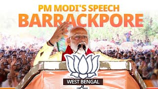 PM Modi addresses a public meeting in Barrackpore West Bengal [upl. by Tengler26]