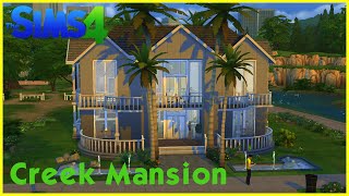 Sims 4 Speedbuild ★ Creek Mansion ★ [upl. by Asiuqram]