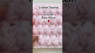 CROCHET TUTORIAL Rose Stitch CrochetByNora [upl. by Rodolph727]