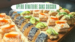 Je prépare un apéro dînatoire  5 assortiments de canapés pour moins de 10€ [upl. by Odlaumor]