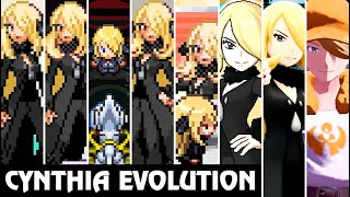 Pokémon Game  Evolution of Champion Cynthia Battles 2006  2022 [upl. by Koehler]