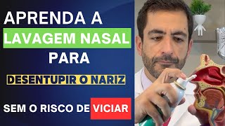 COMO LAVAR O NARIZ COM SORO HIPERTÔNICO PARA DESENTUPIR O NARIZ [upl. by Coltson]