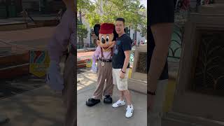 Meeting Mickey Mouse at Disney California Adventure 🥁 disney disneyland disneycharacters [upl. by Higgins]