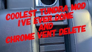 TUFSKINZ Coolest Tundra Mod I’ve Ever Done and Chrome Vent Delete [upl. by Drofniw]