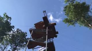 100 foot free fall U S National Whitewater Center [upl. by Nrubliw282]