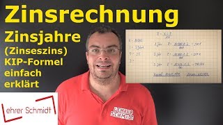 Zinsrechnung  Zinseszins berechnen Berechnung Jahr für Jahr  Mathematik  einfach erklärt [upl. by Ynnus]