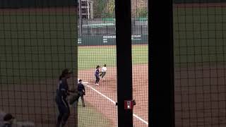 Haley Johnson Singles and Izabella Martinez to Third gobows collegesoftball hawaiisoftball [upl. by Zeiger]