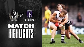 Collingwood v Fremantle Highlights  Round 15 2021  AFL [upl. by Enelrad]