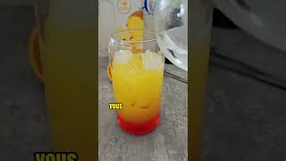 RECETTE  Cocktail sans alcool Sunset Coucher de soleil LACHOUFAMILY [upl. by Pia]