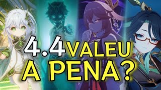 AS MELHORIAS QUE A ATUALIZAÇÃO 44 FEZ PELA MINHA CONTA  GENSHIN IMPACT [upl. by Nosae]