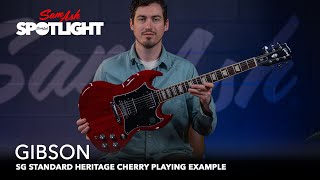 Gibson SG Standard Heritage Cherry Playing Examples [upl. by Vickey]