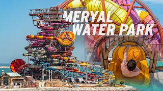 Craziest Water Park in the World NEW Meryal Waterpark Qatar Slide POVs [upl. by Kele]