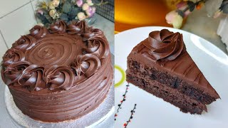 How to make Rich Chocolate cake recipe  Chocolate ganache frosting By Food and The Foodie [upl. by Nolram]