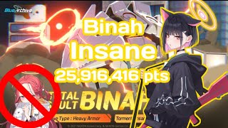 Blue Archive Binah Urban  Insane 1 Team 25916416 pts No Yuzu [upl. by Australia]