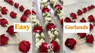 Wedding Garlands  Fresh Roses 🌹 learn How to make it [upl. by Eniamej]