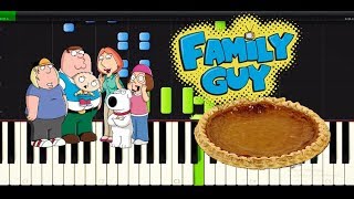 Family Guy Its A Wonderful Day For Pie  Piano Tutorial [upl. by Chilcote664]