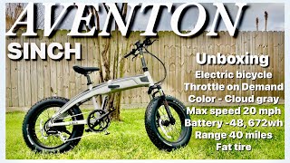 NEW Aventon Sinch Foldable Ebike  Unboxing amp Review [upl. by Enilrem380]