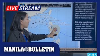 FULL PAGASA press conference on Super Typhoon PepitoPH 5AM Nov17 [upl. by Fielding]