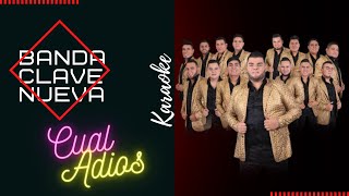 Banda Clave Nueva Cual Adios Karaoke [upl. by Wash991]