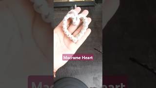 Macrame Heart Pattern shortsfeed shortsviral macramecreation modernmacrame macramedecor diy [upl. by Suoivart]