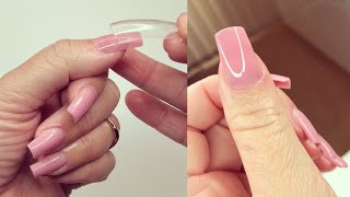 DIY perfekte Nägel mit Polygel I Einfache Schnelle Saubere amp Schöne Nägel I Marina Si [upl. by Akinhoj]