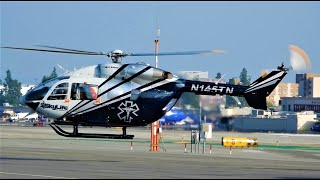 Airbus H145 Start Up amp Take Off Twin Turbine Engine EC145 Helicopter N145TN MBBKawasaki BK 117 C2 [upl. by Arodnahs]