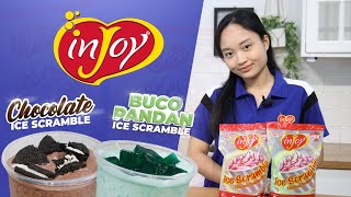 Iskrambol Recipes Tutorial using inJoy Ice Scramble Chocolate and Buko Pandan [upl. by Acnaib]