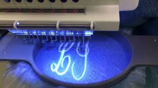 HAPPY Embroidery Machines make monogramming on heavy bath towels a breeze [upl. by Sparkie]