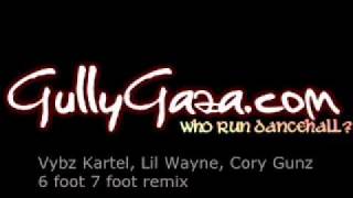 Vybz Kartel  lil wayne  cory gunz  6 ft 7 ft remix [upl. by Ilke]