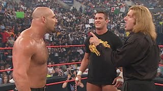 Triple H and Goldberg meet facetoface for the first time Raw July 21 2003 [upl. by Kamal]