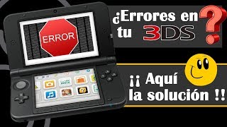 Nintendo 3DS Se ha producido un error Fallos y soluciones Errores tarjeta SD [upl. by Diehl]