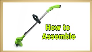 How to Assemble Cordless Electric Lawn MowerGrass Cutter [upl. by Yrek]