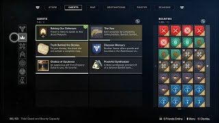 Where Do I Find My Quests Challenges Bounties And Quest Items Destiny 2 New Light Guide [upl. by Eznyl532]